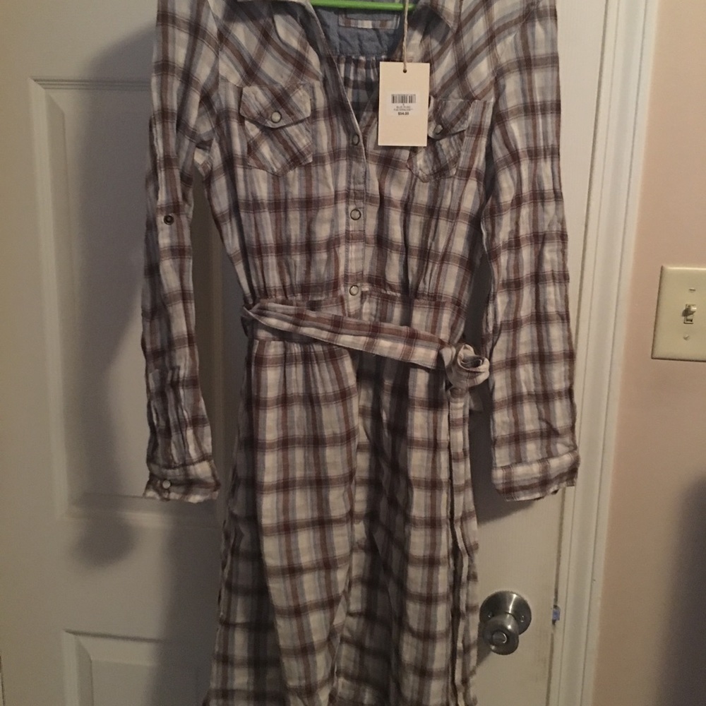 Country style button up dress